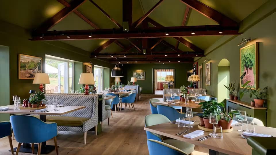 The dining room at Mad Swans
